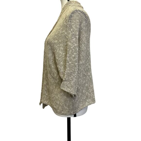 Eileen Fisher Open Knit Cardigan - Size M - Picture 2 of 8